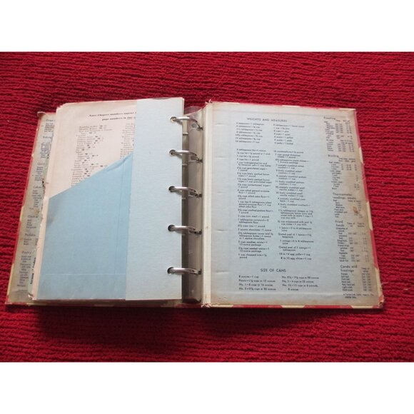 Better Homes And Gardens Cook Book Vintage 1951 Red Gingham Hardcover Binder Sty - Picture 4 of 9